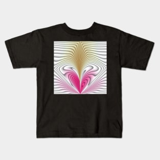 Pink and brown abstract pattern background Kids T-Shirt
